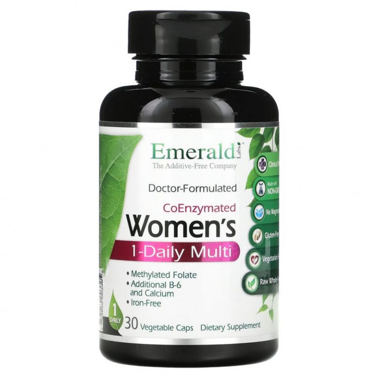 Emerald Laboratories, CoEnzymated Women’s 1-Daily Multi, 30 растительных капсул