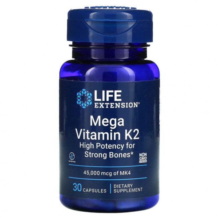 Life Extension, Mega Vitamin K2, 30 капсул