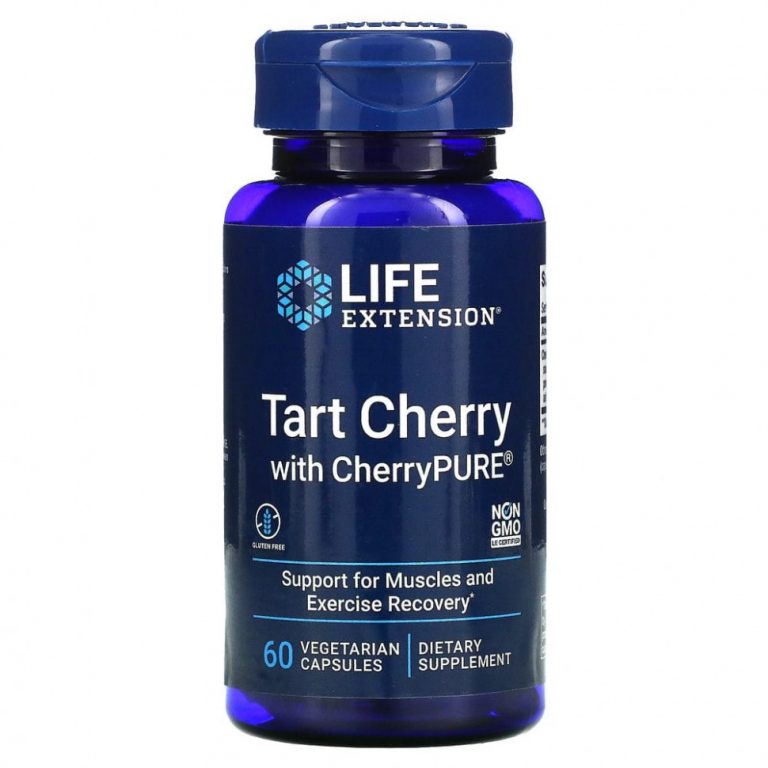 Life Extension, Пирог с вишней и CherryPURE, 60 вегетарианских капсул