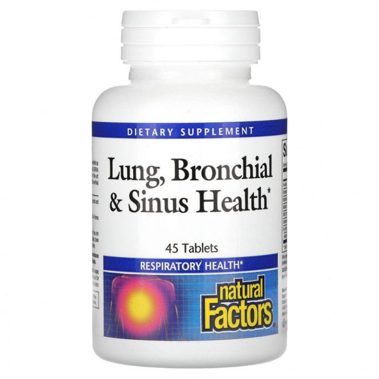 Natural Factors, Здоровье дыхательных путей (Lung, Bronchial Sinus Health), 45 таблеток