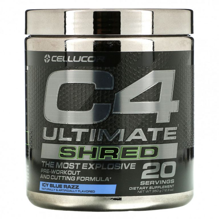 Cellucor, C4 Ultimate Shred, Pre-Workout, Ice Blue Razz, 12.3 oz (350 g)