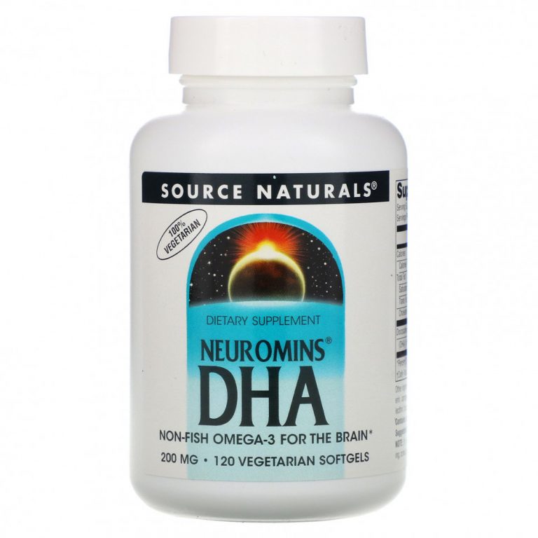 Source Naturals, Neuromins ДГК, 200 мг, 120 вегетарианских мягких таблеток