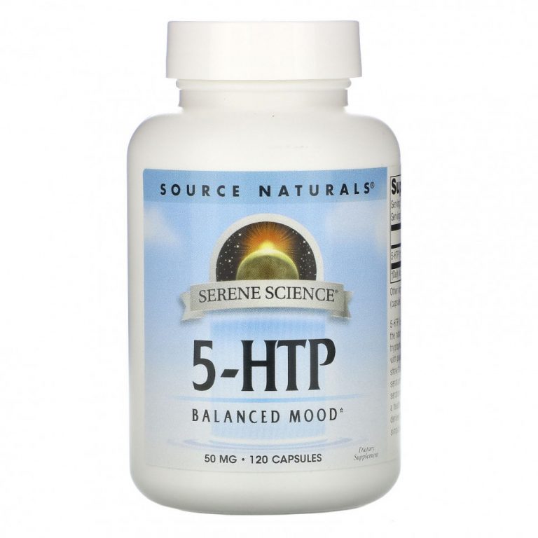 Source Naturals, 5-HTP, 50 мг, 120 капсул