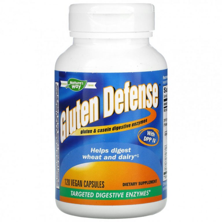 Nature’s Way, Gluten Defense с DPP IV, 120 веганских капсул