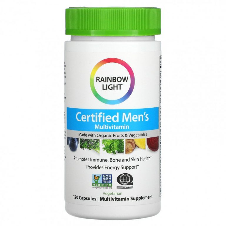 Rainbow Light, Сертифицированные Men’s Multivitamin, 120 вегетарианских капсул