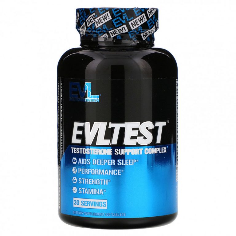 EVLution Nutrition, EVLTest, комплекс тестостероновой поддержки, 120 таблеток