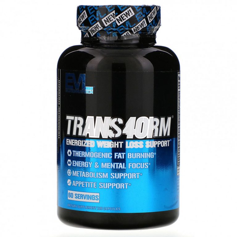 EVLution Nutrition, Trans4orm, эффективная поддержка для потери веса, 120 капсул