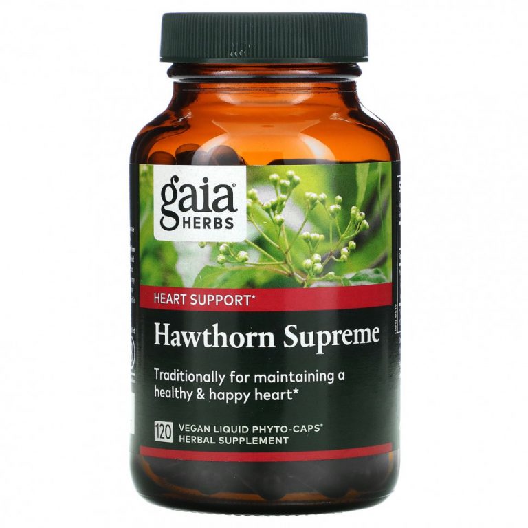 Gaia Herbs, Hawthorn Supreme, 120 веганских жидких фитокапсул