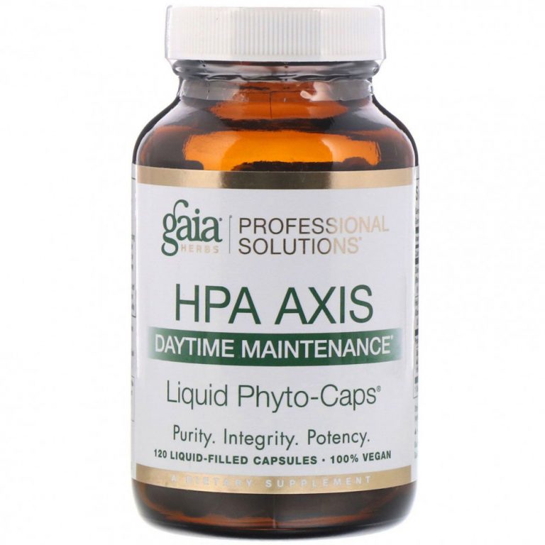 Gaia Herbs Professional Solutions, Средство для борьбы со стрессом из серии HPA Axis, для равновесия каждый день, 120 капсул, заполненных жидкостью