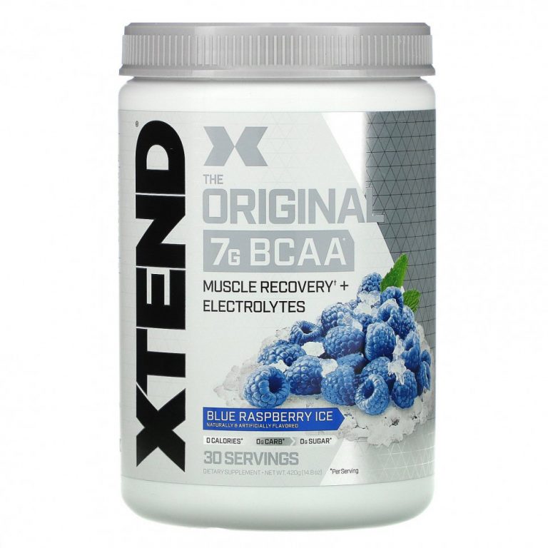 Xtend, The Original, 7 г аминокислот с разветвленной цепью (BCAA), со вкусом голубой малины, 420 г (14,8 унции)