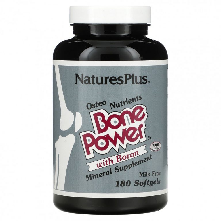 NaturesPlus, Bone Power с бором, 180 капсул