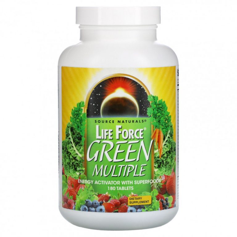 Source Naturals, Life Force, Green Multiple, 180 таблеток