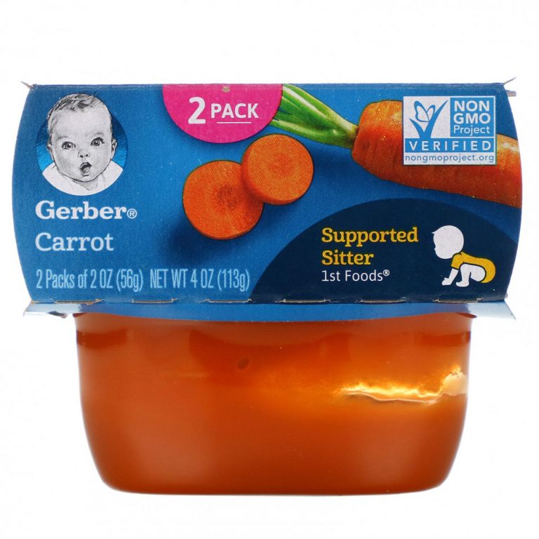 Gerber, морковь, 2 баночки по 56 г (2 унции)