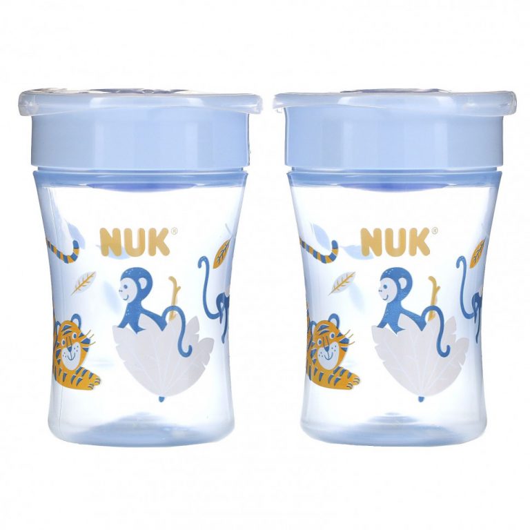 NUK, Evolution 360 Cup, от 8 месяцев, 2 стакана, 240 мл (8 унций)