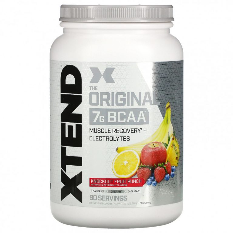 Xtend, The Original, 7 г аминокислот с разветвленными цепями, со вкусом фруктового пунша, 1,22 кг (2,68 фунта)