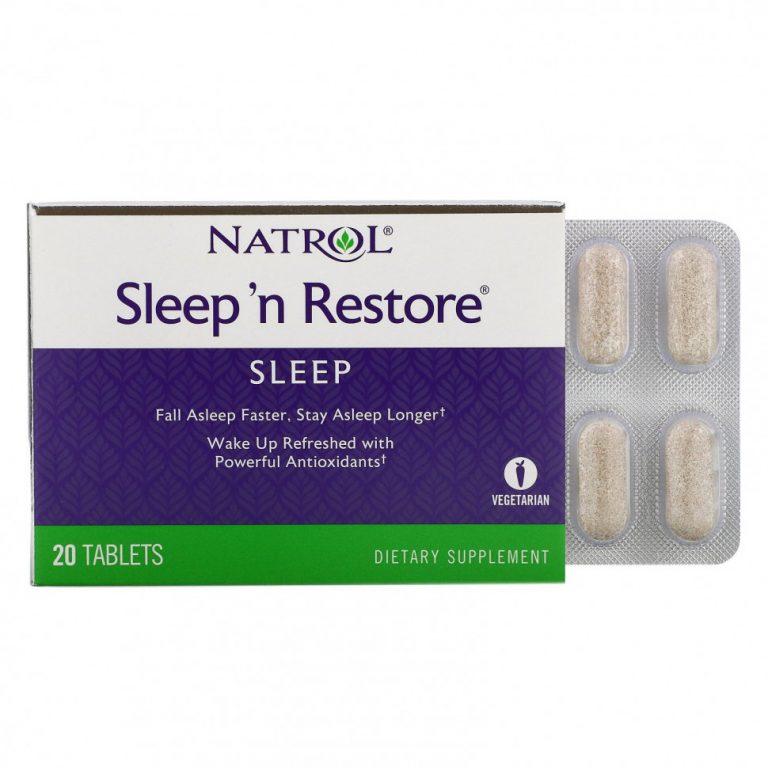 Natrol, Sleep ‘n Restore, 20 таблеток