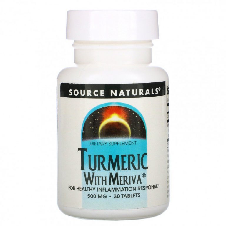 Source Naturals, Куркума с меривой, 500 мг, 30 таблеток