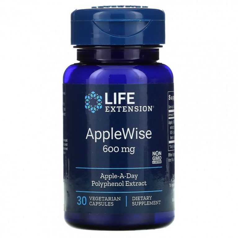 Life Extension, AppleWise, 600 мг, 30 растительных капсул