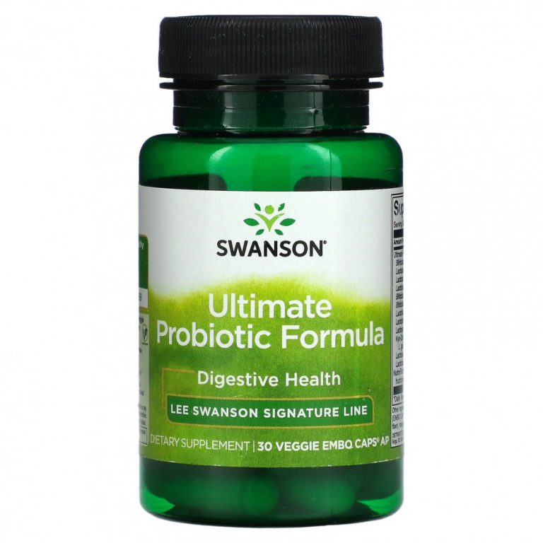 Swanson, Ultimate Probiotic Formula, 30 вегетарианских капсул Embo Ap