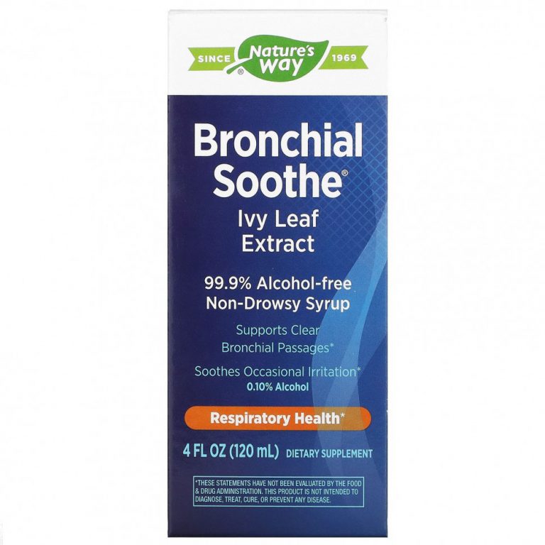 Nature’s Way, Bronchial Soothe, экстракт листьев плюща, 120 мл (4 жидк. Унции)