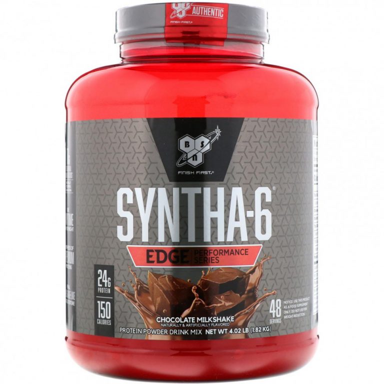 BSN, Syntha-6 Edge, белково-порошковая смесь для напитков, со вкусом шоколадного молочного коктейля, 1,82 кг (4,02 фунта)