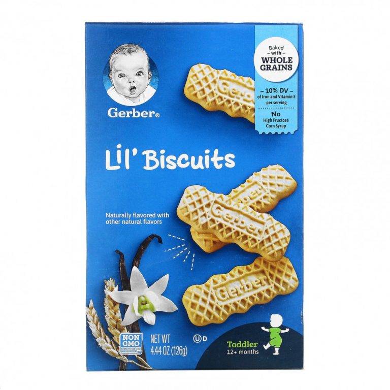 Gerber, Lil ‘Biscuits, для детей от 12 месяцев, 126 г (4,44 унции)