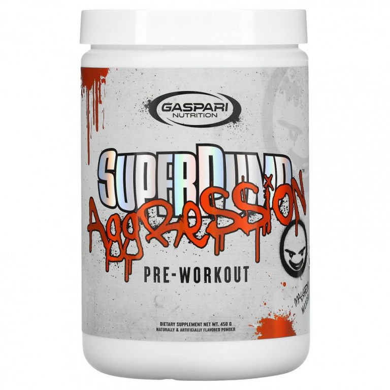 Gaspari Nutrition, SuperPump Aggression Pre-Workout, Mayhem Mango , 450 g