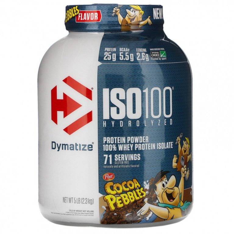 Dymatize Nutrition, ISO100, гидролизованный 100% изолят сывороточного протеина, шоколадный вкус, 2,3 кг (5 фунтов)