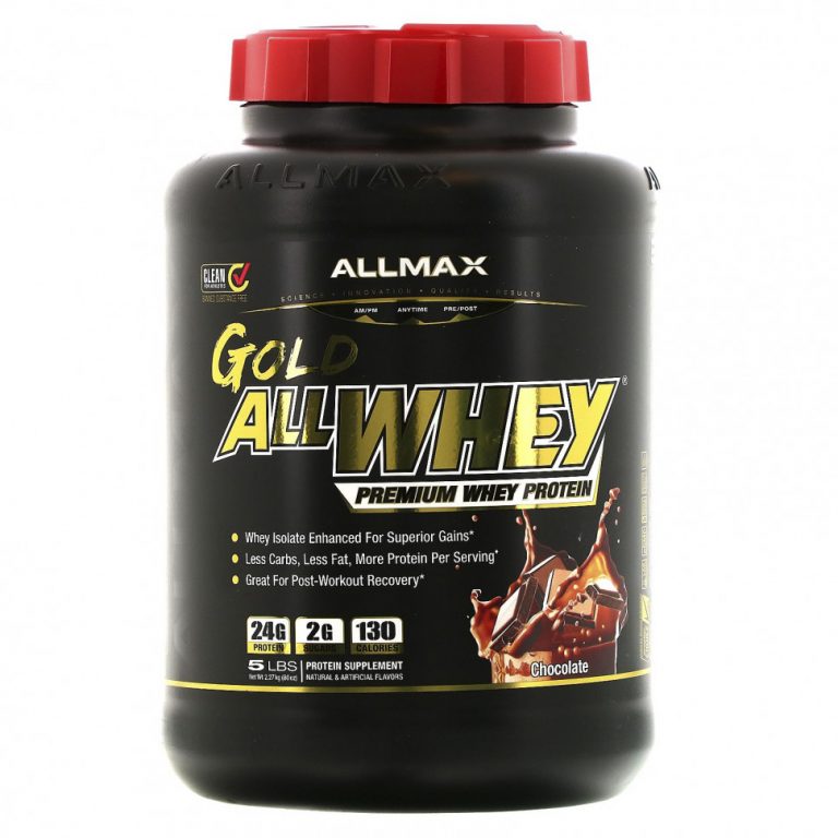 ALLMAX Nutrition, Gold AllWhey, сывороточный протеин премиального качества, шоколад, 2,27 кг (5 фунтов)