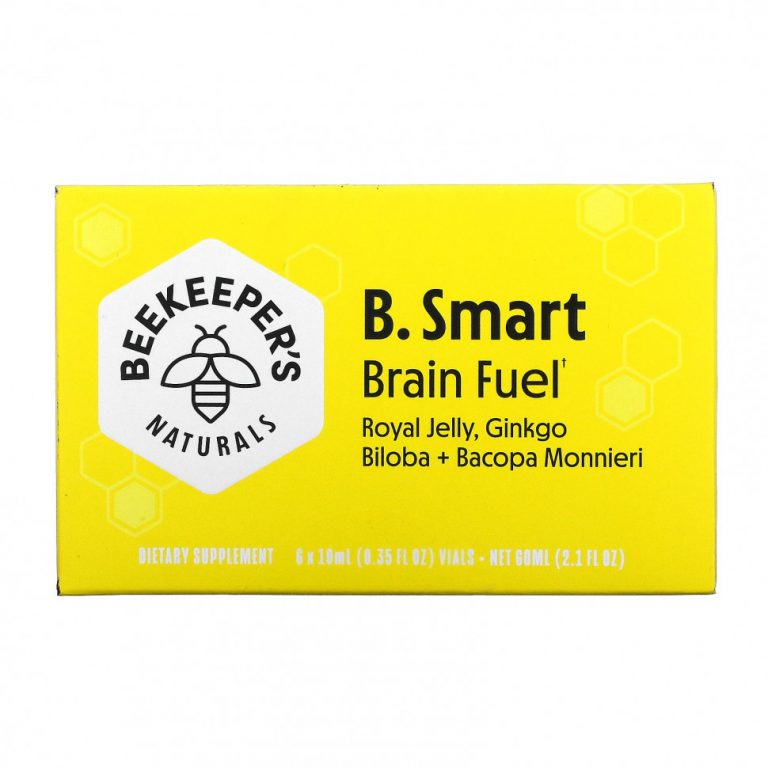 Beekeeper’s Naturals, B. Smart Brain Fuel, 6 флаконов по 10 мл (0,35 жидк. унции)