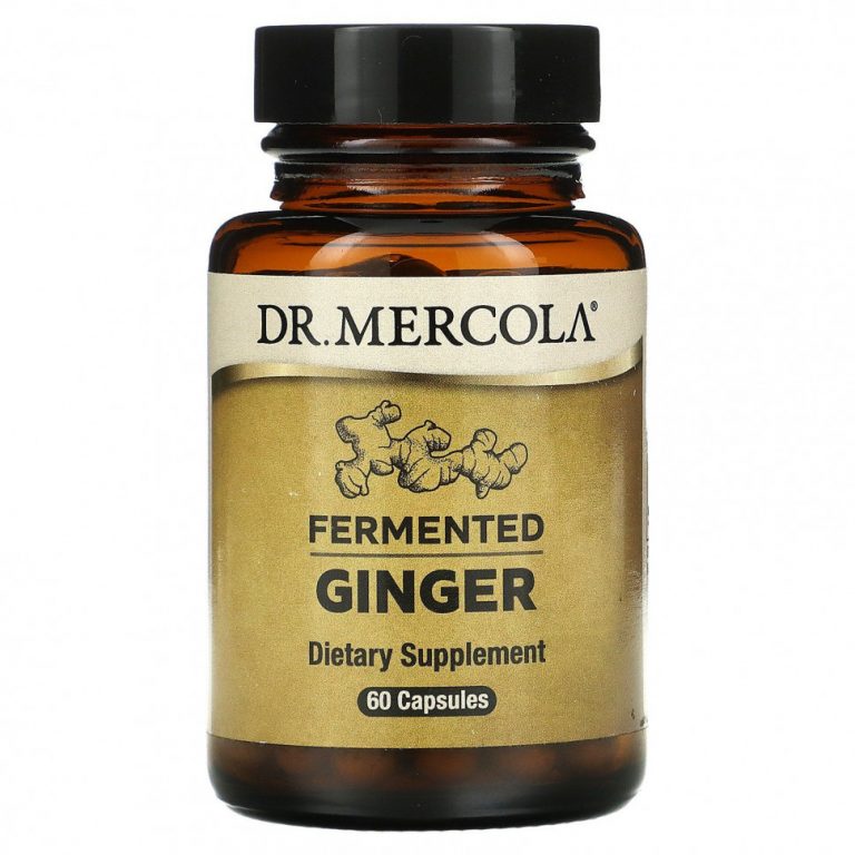 Dr. Mercola, ферментированный имбирь, 60 капсул