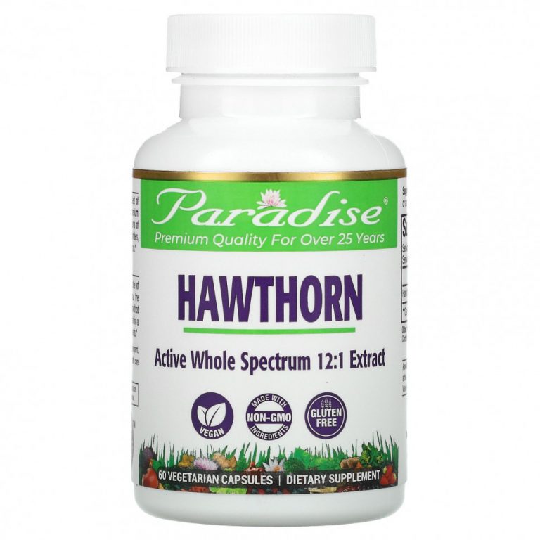 Paradise Herbs, Hawthorn Berry, 60 Vegetarian Capsules