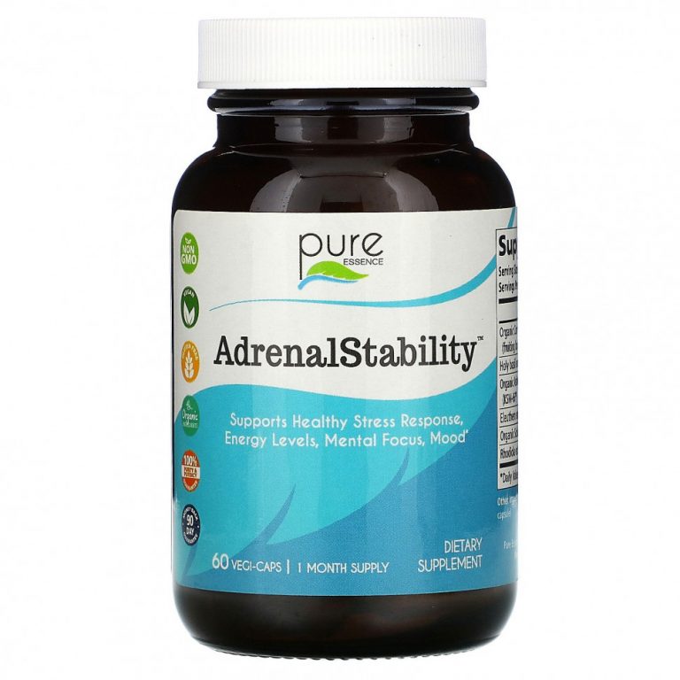 Pure Essence, AdrenalStability , 60 растительных капсул