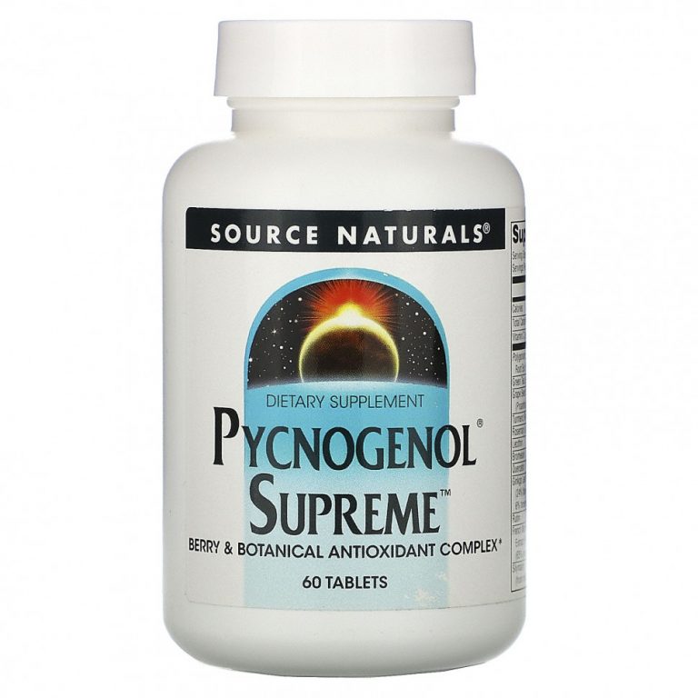 Source Naturals, Pycnogenol Supreme, 60 таблеток