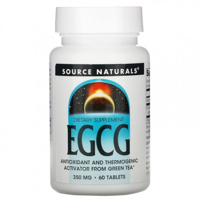 Source Naturals, EGCG, 350 мг, 60 таблеток