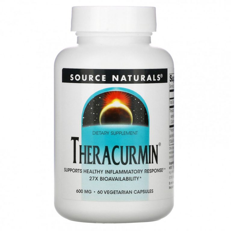 Source Naturals, Theracurmin, 600 мг, 60 вегетарианских капсул