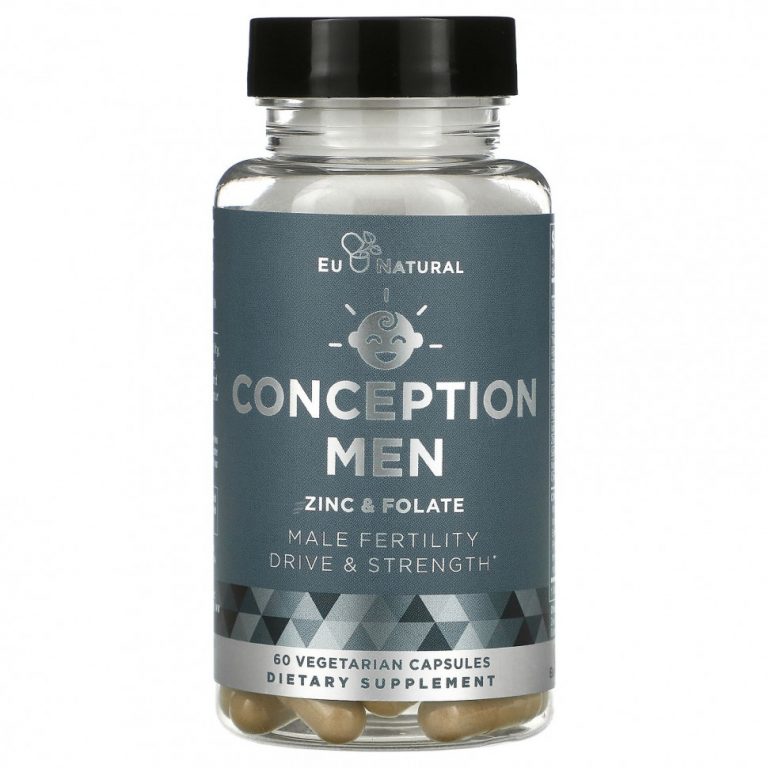 Eu Natural, Conception Men, цинк и фолат, 60 вегетарианских капсул