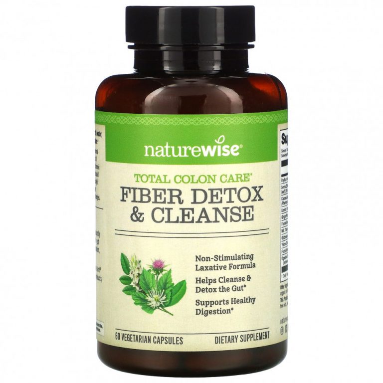 NatureWise, Fiber Detox & Cleanse, 60 вегетарианских капсул