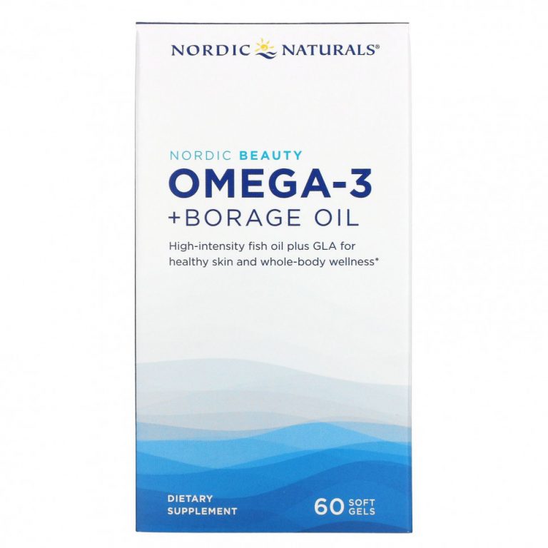 Nordic Naturals, Nordic Beauty, омега-3 и масло бурачника, 60 мягких таблеток