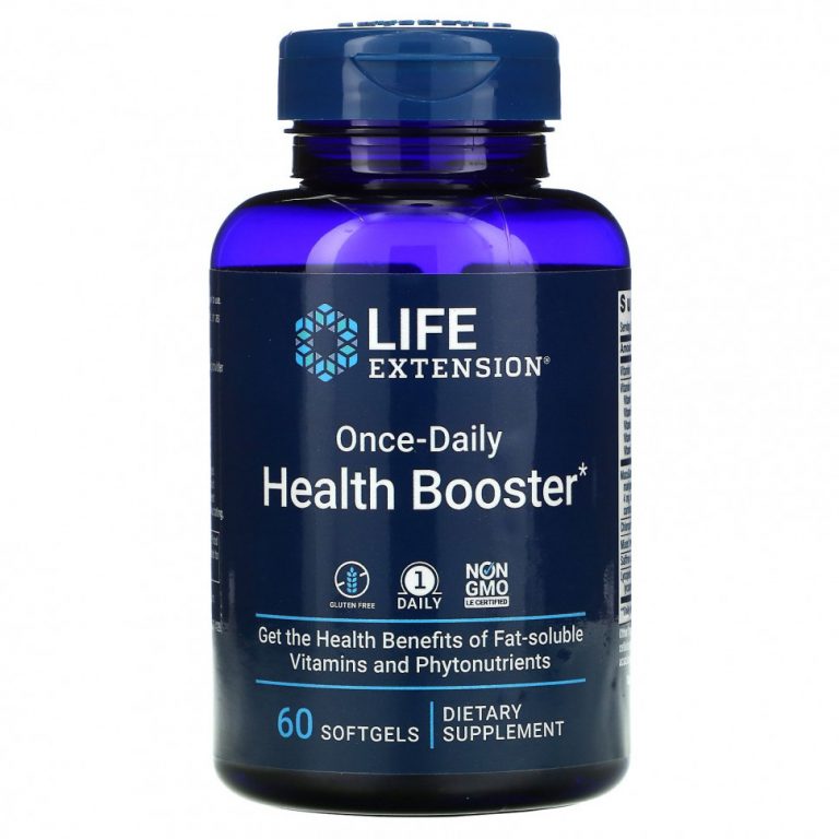 Life Extension, Once-Daily Health Booster, 60 мягких таблеток