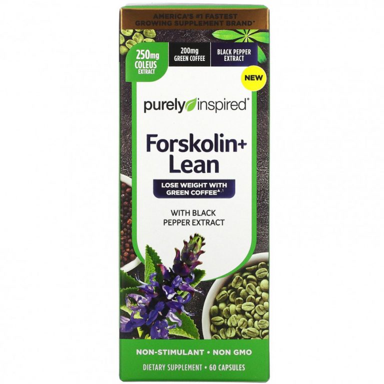 Purely Inspired, Forskolin + Lean, 60 капсул