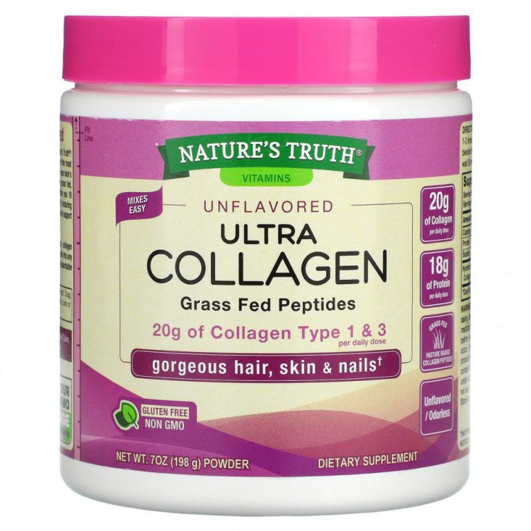 Nature’s Truth, Ultra Collagen Powder, без добавок, 198 г (7 унций)