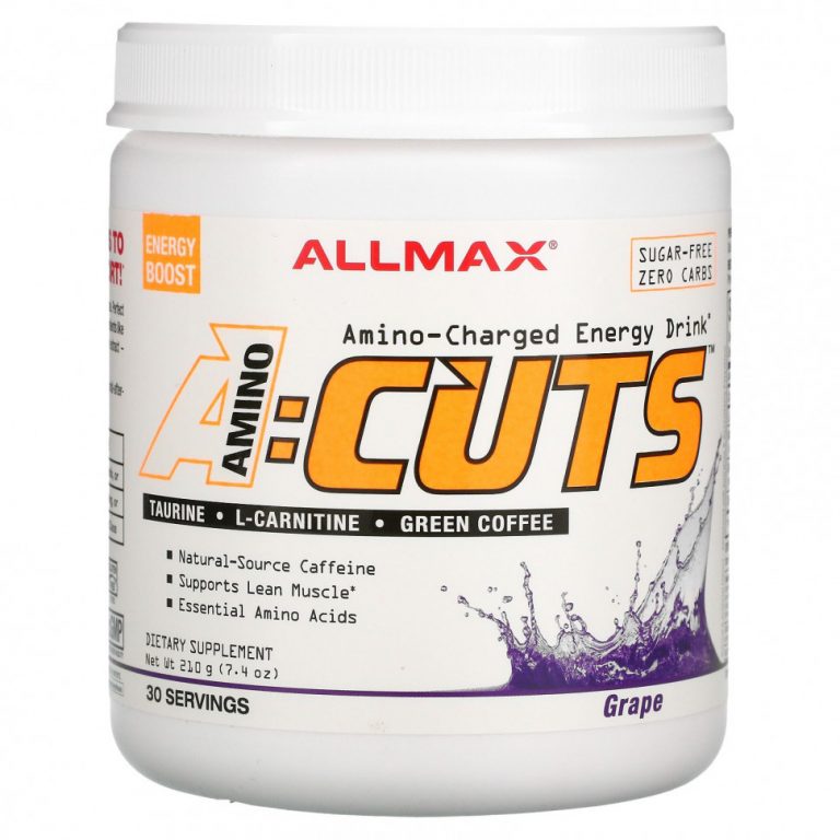 ALLMAX Nutrition, ACUTS, энергетический напиток с аминокислотами, виноградный побег, 210 г (7,4 унции)