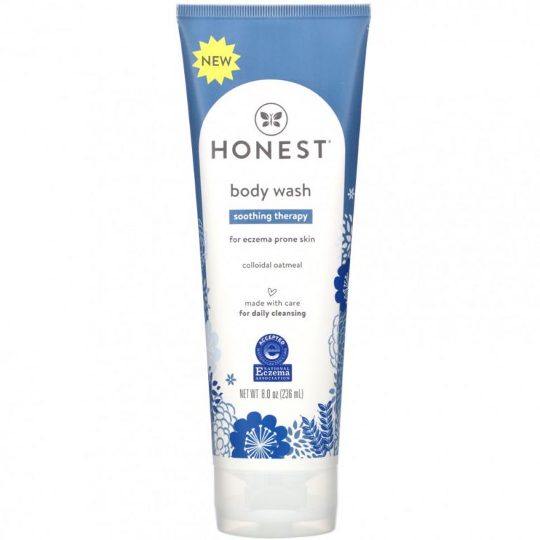 The Honest Company, Успокаивающий гель для душа, для кожи, склонной к экземе, 236 мл (8,0 унции)