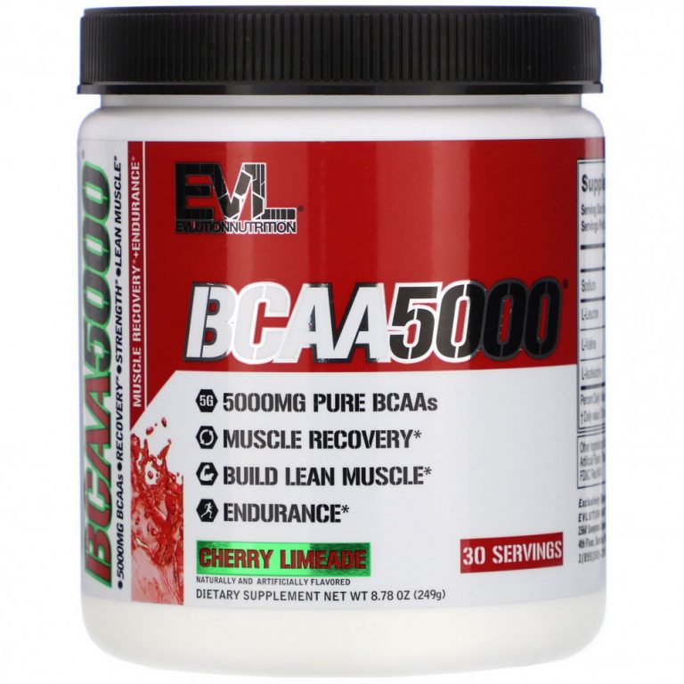 EVLution Nutrition, BCAA 5000, Cherry Limeade, 8.78 oz (249 g)