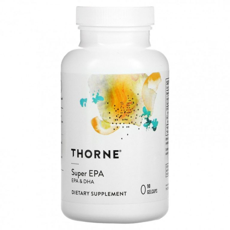 Thorne Research, Super EPA, ЭПК и ДГК, 90 капсул