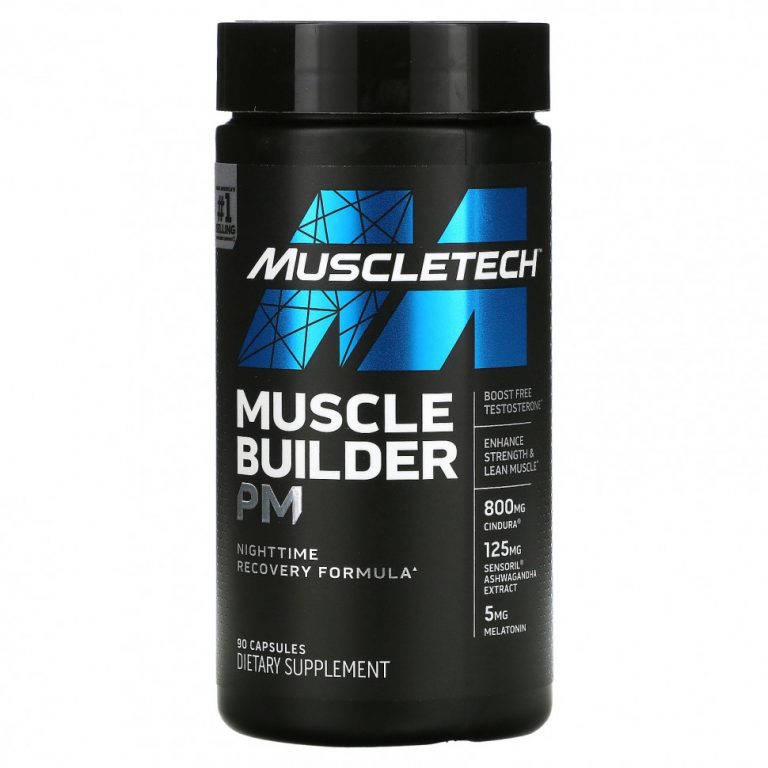 Muscletech, Muscle Builder PM, Формула восстановления на ночь, 90 капсул