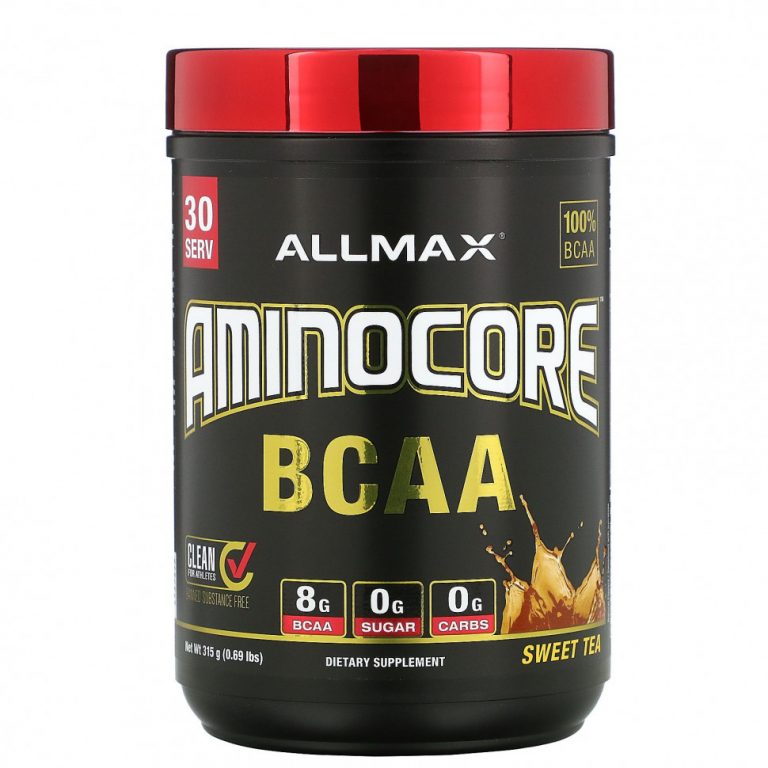 ALLMAX Nutrition, AMINOCORE BCAA, сладкий чай, 315 г (0,69 фунта)